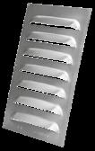 BOUWARTIKELEN NOTITIES Aluminium ventilatieplaat en rooster Afmeting bxh (mm) Type Doorlaat (cm 2 ) 250 x 200 Ventilatieplaat 105 40 045 05 10 250 x 250 Ventilatieplaat