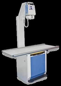 De tafel is geschikt voor montage van iedere portable röntgen unit  Het blad van de tafel is verkrijgbaar in 2 lengtes namelijk