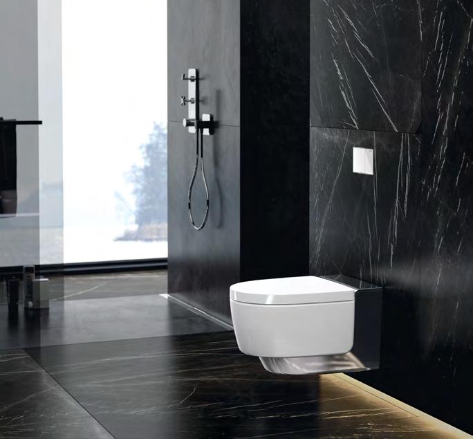 "AquaClean Mera is een technisch meesterwerk, en voor mij is het de beste wc ter wereld. We hebben het kleinste mogelijke volume ontworpen en met een afdekking van chroom losgekoppeld van de muur.