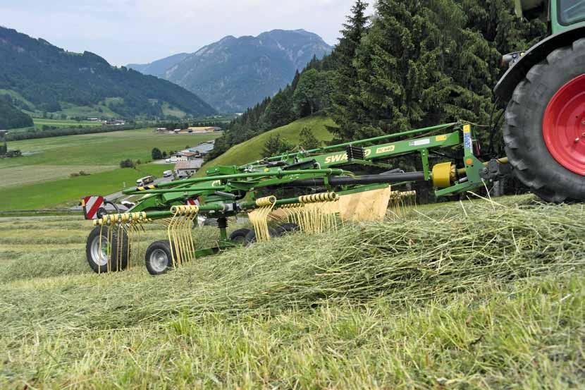 Technik Laag gewicht machine voor nieuwkomers Rijgevoel De Krone Swadro TC 640 is beschreven als een dubbelrotorhark voor boeren die vandaag een enkelrotorhark zoeken.