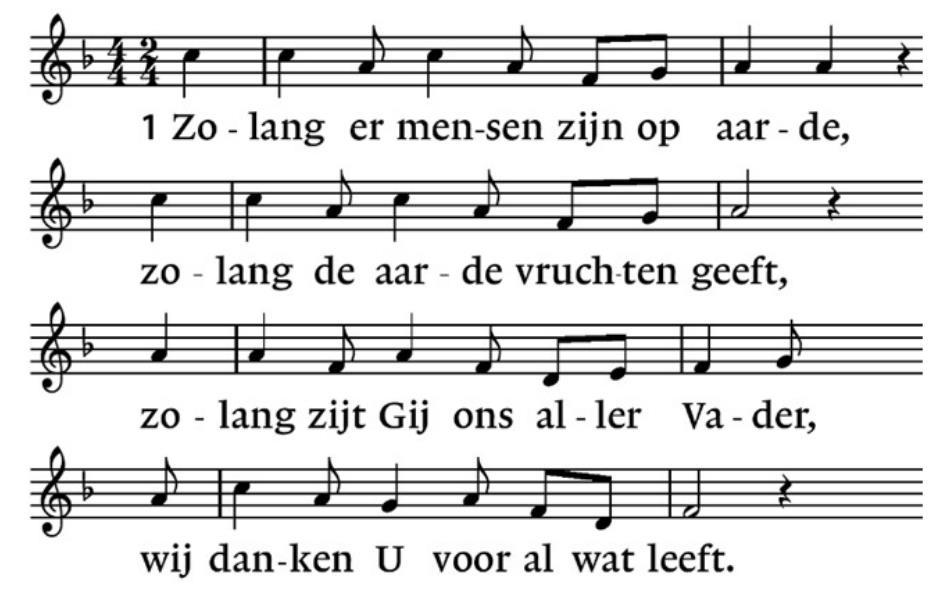 Mannenkoor zingt: Otsje Nasj - Onze Vader Kinderen terug Collecte Collecte is in twee rondgangen, 1 ste Mimakkers*, 2 de voor onkosten dienst tijdens de collecte zingt het Borculose Mannenkoor: