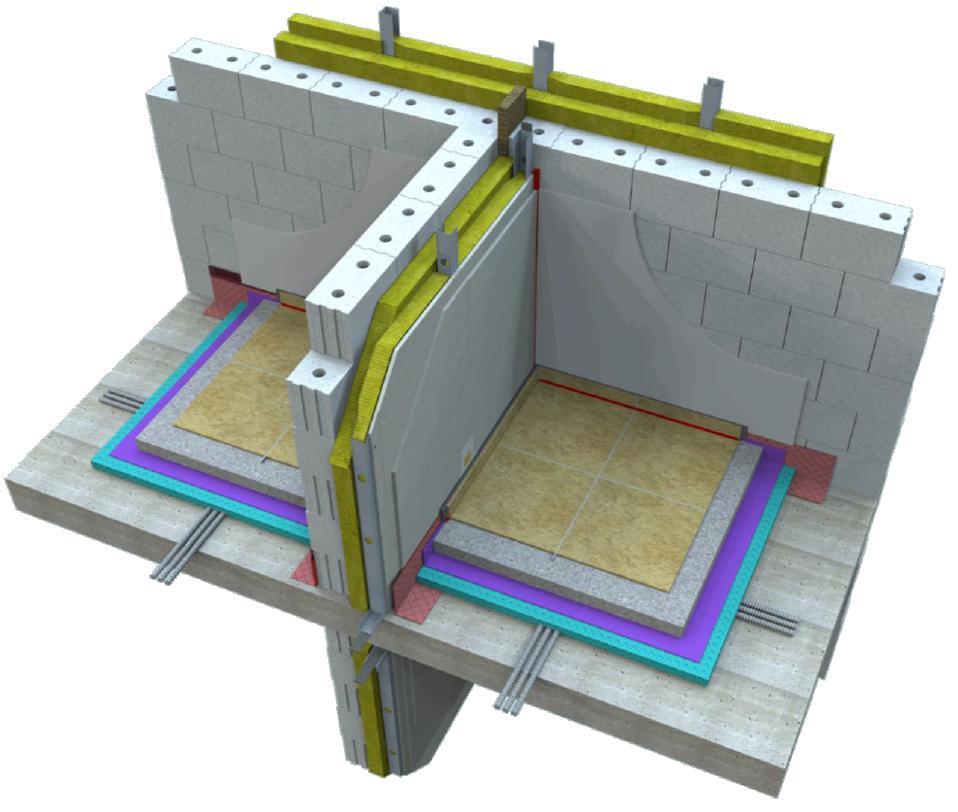 Concept constructif à base de blocs silicocalcaires avec doublage acoustique Objectif