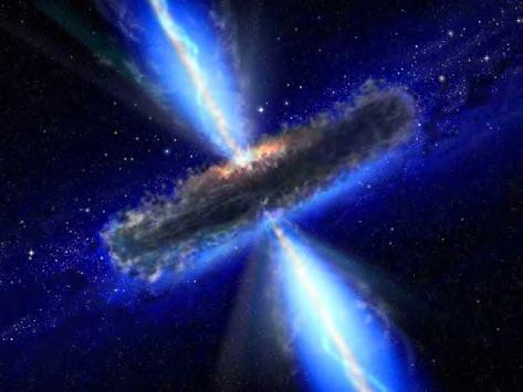 Actieve sterrenstelsels in centrum sterrenstelsel: supermassief zwart gat ca.