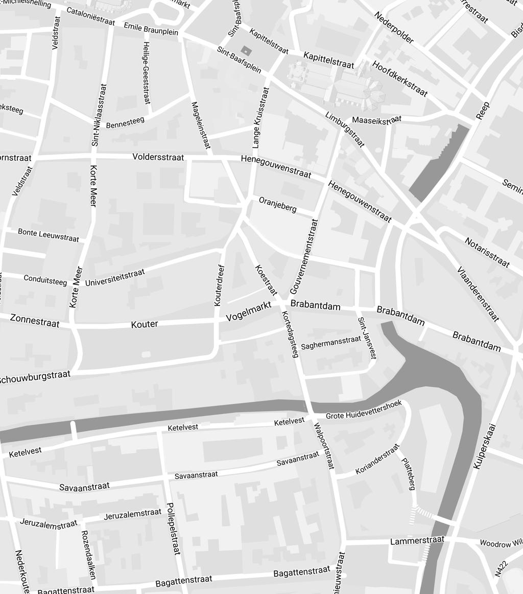 D E Map data 2017 Google Volg de Limburgstraat verder tot aan de Reep en sla rechtsaf naar het François Laurentplein. Aan het einde links op de Brabantdam. Neem de eerste straat rechts.