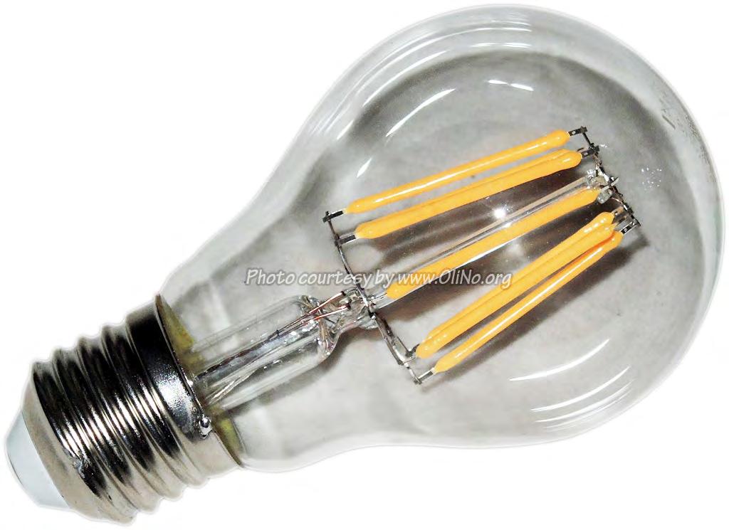 LED Lamp 230V bol 6W Filament Warmwit E27