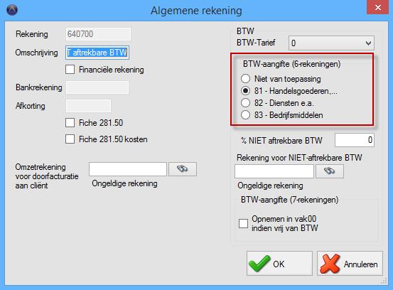 Melding "Rekening voor niet aftrekbare BTW heeft geen BTW-vak voor aankopen gedefinieerd" 42 Nu kunt u de factuur probleemloos inboeken.