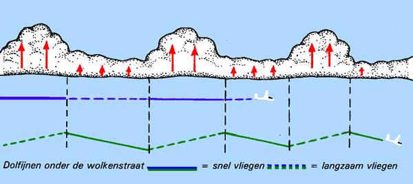 Bij weinig of geen wind zijn de thermiekbellen vrij regelmatig over de grond verdeeld en de horizontale afstand tussen de bellen bedraagt meestal ongeveer 2½ keer de thermiekhoogte.