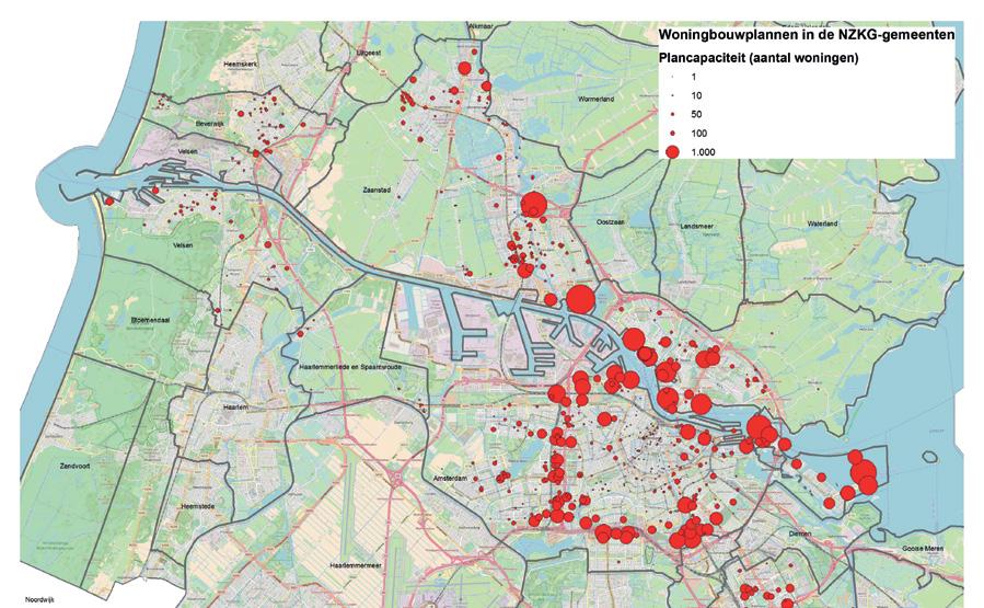 4.4 MONITOR WONINGBOUW De provincie Noord-Holland brengt jaarlijks een woningbouwmonitor uit. Hierin staan ook de gebieden van het NZKG.