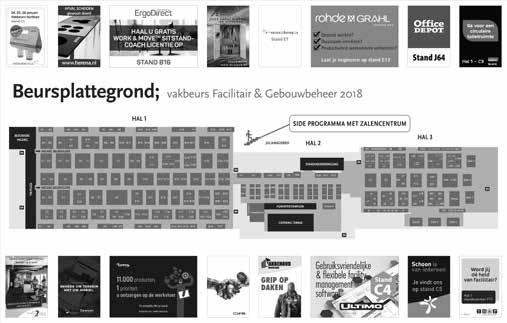 De beursplattegrond wordt voorafgaande aan de vakbeurs naar de voorgeregistreerde bezoekers toegestuurd. Voor slechts 425,- heeft u een advertentie op de plattegrond die in een oplage van 15.