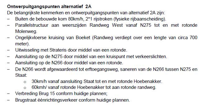 Belangrijke informatie in planmer: