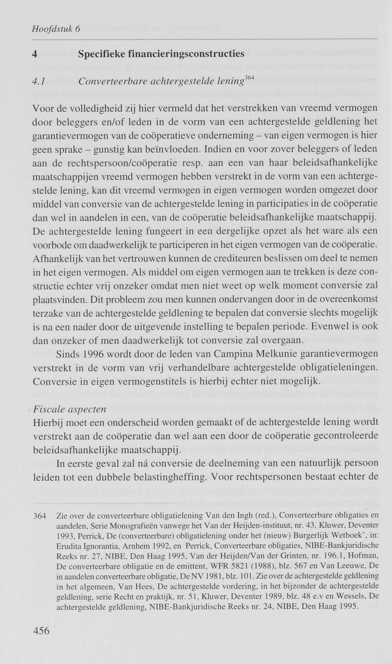 Hoofdstuk 6 4 Specifieke financieringsconstructies 4.