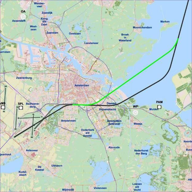 6. Uitvliegroutes t.h.v. IJmeer, ANDIK route vanaf baan 04, 06 Doel Optimalisatie vertrekkend vliegverkeer langs de vertrekroutes t.h.v. IJmeer. Wie Luchtverkeersleiding Nederland.