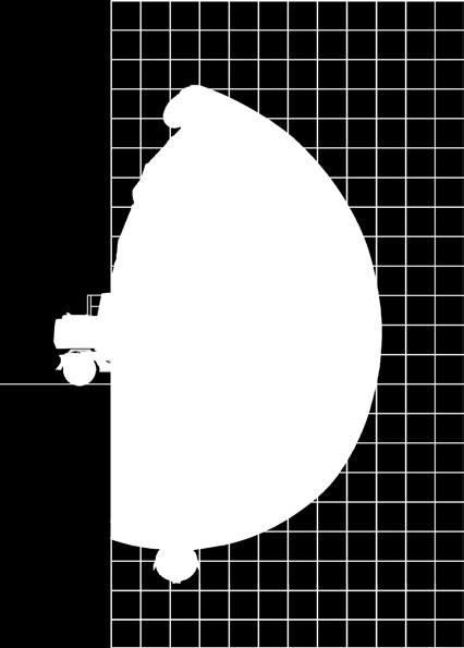 WERKBEREIK 160W Werkbereik Verstelbare giek: Arm 1,87 m (C6.41) en giek 3,10 m (C6.