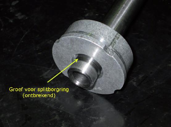 Afbeelding 3: Achterste borgring en spoedverstellingsstang (samengevoegd).