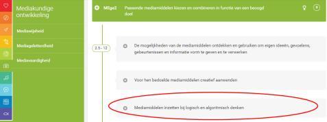 op zich MEge2 2,5-12 Mediamiddelen inzetten bij logisch en algoritmisch denken Wat?