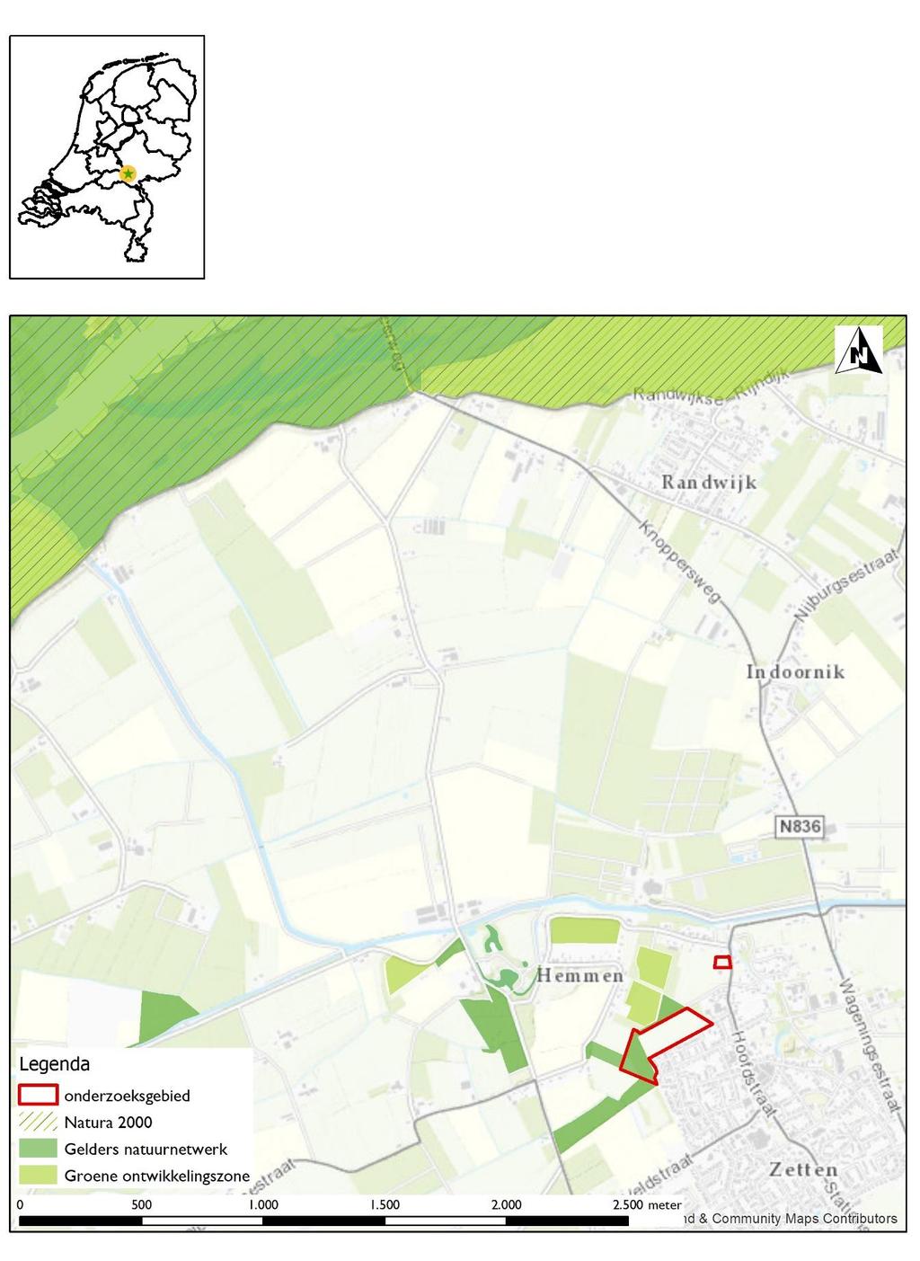 bestemmingsplanwijziging percelen tussen kernen Hemmen en Zetten 2 Opdrachtgever Gemeente Overbetuwe Onderzoekslocatie Enkele percelen in de omgeving van Zetten Plaats