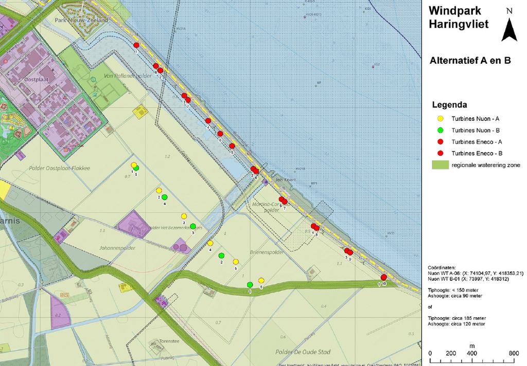 1 Inleiding Nuon Wind en Eneco Wind hebben een gezamenlijk voornemen om Windpark Haringvliet GO te realiseren nabij Middelharnis op Goeree-Overflakkee (GO).