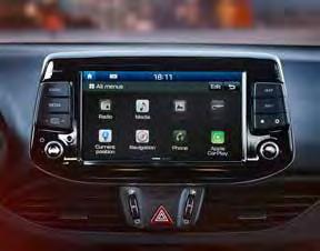 Het navigatiesysteem biedt de modernste connectiviteit* met Apple CarPlay.