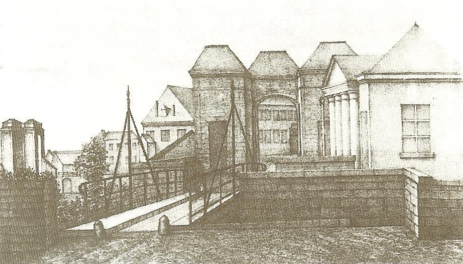 De Brugsepoort. Aan het einde van de 13 de eeuw werd er op de opgevulde Stadsgracht, de Waaldam een versterkte poort gebouwd. Deze was gelegen ongeveer halfweg de Noordstraat.