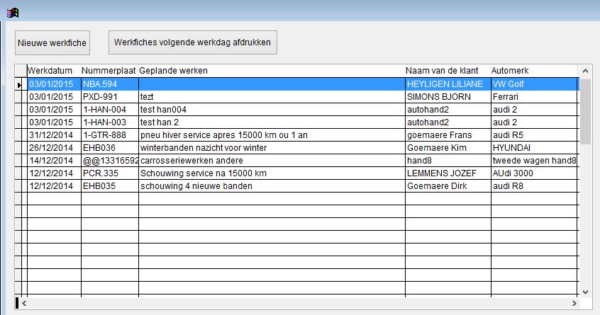 Werkfiches Nieuwe werkfiches maken