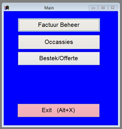 1. Factuur Beheer: Maken van facturen en Credietnota s, wijzigen en afdrukken van facturen. Ook facturen van okkazies kan men wijzigen en/of opnieuw afdrukken. 2.