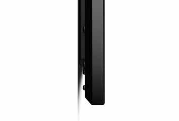 De UTB Contour heeft de smalste rand (6 mm) van alle frameschermen op de markt. Met een diepte van 3.5 cm van de wand, is de UTB een onopvallend vlak projectiescherm.
