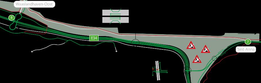 Knooppunt E34 R1 Verkeer E34 Waaslandtunnel Fase 4 6