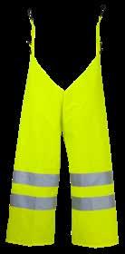 72 WORK ATEC HIGH-VIS Stof: 170 g/m 2 PU-polyamide (nylon); 45 % PU/55 % polyamide Waterdichtheid: 8.