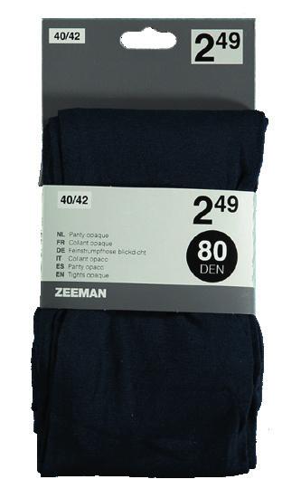 2 voor 349 euro Opaque 80 denier Panty 80