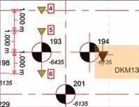 Figuur 6 Representatieve akoestische meetgrafiek. het theoretisch paalvolume. In de praktijk wordt er doordat de boor niet exact recht is een iets grotere paaldoorsnede gerealiseerd.