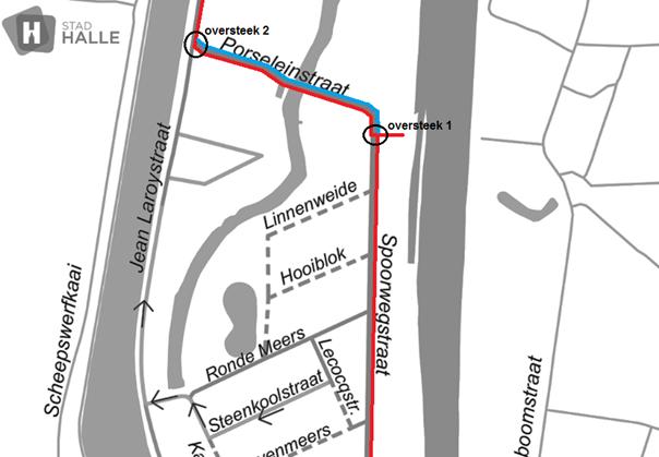 Op termijn is het de bedoeling dat oversteek 2 (de oversteek waar op dit moment de gevaarlijkste situaties ontstaan) verdwijnt en fietsers onmiddellijk terecht komen op de fietssnelweg in de F.