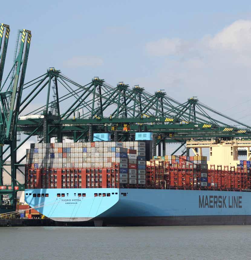 1.3 Maersk vestigt nieuw record Begin juni 2017 meerde de Madrid Maersk, het grootste containerschip ooit in de Antwerpse haven, aan in het Deurganckdok.