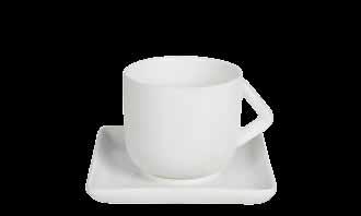 C813 koffiekan wit porselein 1,1L Cafetière porcelaine 1,1L > C810 koffiekan trendy vierkant wit 1,3L