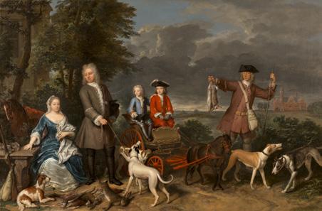 Lokale geschiedenis Een Groningse aankoop Familieportret van Pieter Quarles Gerard Hoet ca. 1740. Olieverf op doek, 103,5 x 156,5 cm HAAGS HISTORISCH MUSEUM Bijdrage: 35.