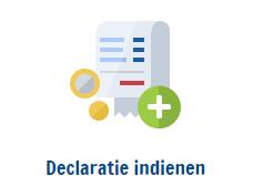 6.Declareren en factureren 6.1 Declareren Reiskosten en VOG voor stagiaires en vrijwilligers Kies voor de knop Declaratie indienen.
