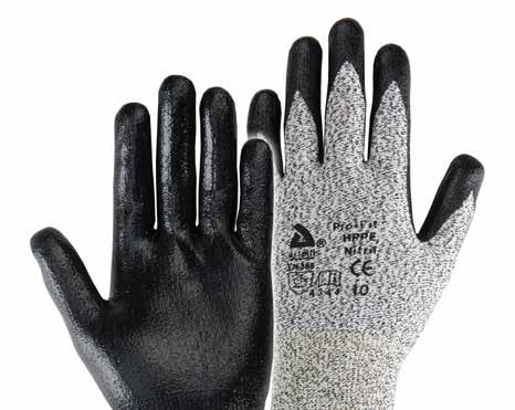 Artelli snij- en prikbestendige handschoenen Perfecte vingergevoeligheid Grijze DYNEEMA drager Goede natte en olieachtige grip Olie- en vochtwerend Prestatieniveau 4-3-4-4 Uitstekende ventilatie