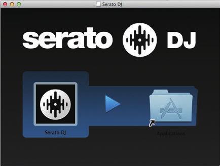 4 Pak het gedownloade softwarebestand Serato DJ uit. 5 Dubbelklik op de Serato DJ-software om het installatieprogramma te starten.