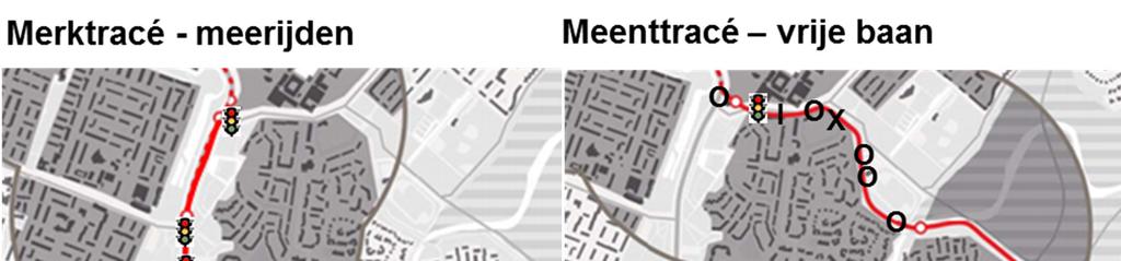 3.5 Oversteekbaarheid Voor de oversteekbaarheid van het Meent- en Merktracé is gekeken naar het aantal en soort oversteekplaatsen over het tracé. Deze oversteekplaatsen zijn weergegeven in figuur 3.2.