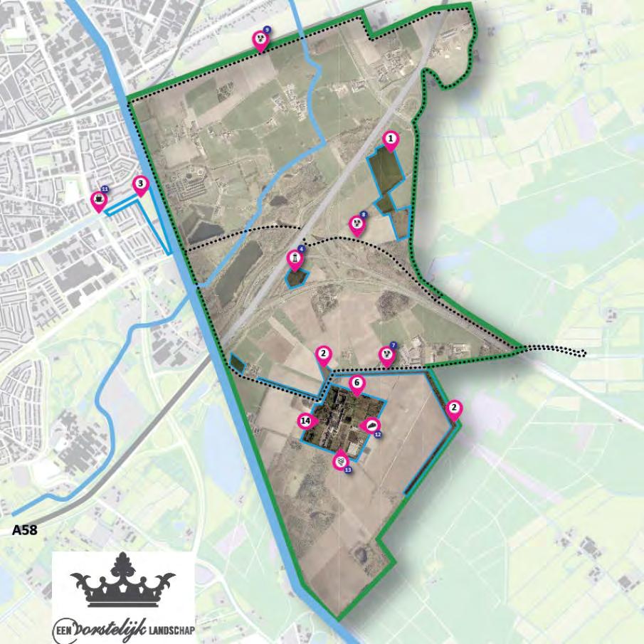 Projecten in voorbereiding Aanleg recreatieve (fiets-) en wandelpaden Tracé fietspad Torentjeshoeve - Eindhovenseweg Aanleg sportlanes Natuur en