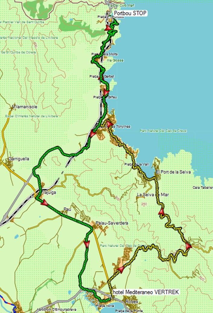 PORTBOU AFSTAND: 77 km HOOGTEMETERS: