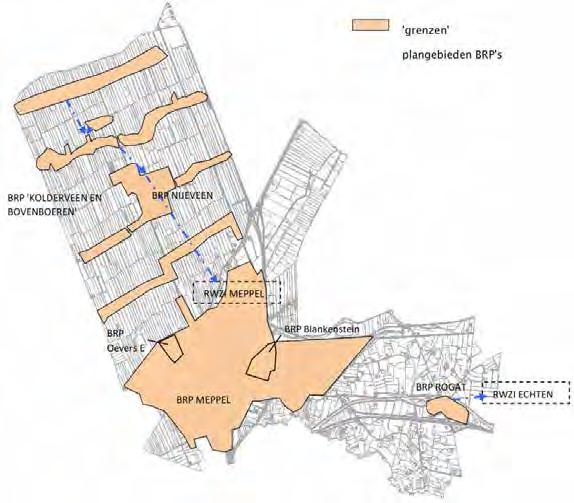 Bijlage 6 Basisrioleringsplannen Meppel Voor detailinformatie over de uitleg van de riolering in de gemeente Meppel wordt verwezen naar de Basisrioleringsplannen.