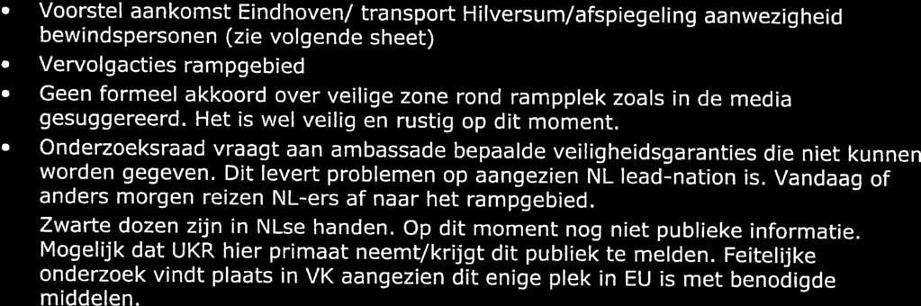 Repatriëring / identïficatïe Voorstel aankomst Eindhoven!