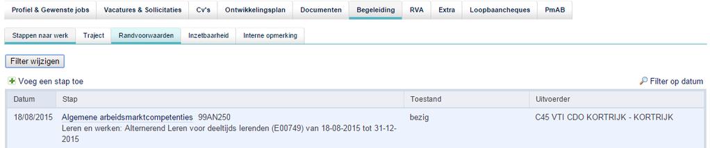 Datum van: o voor Brugprojecten en Intensieve Begeleiding AL registreer je de opleiding vanaf de effectieve aanvang van de opleidingsovereenkomst/begeleidingsovereenkomst: de datum van = startdatum