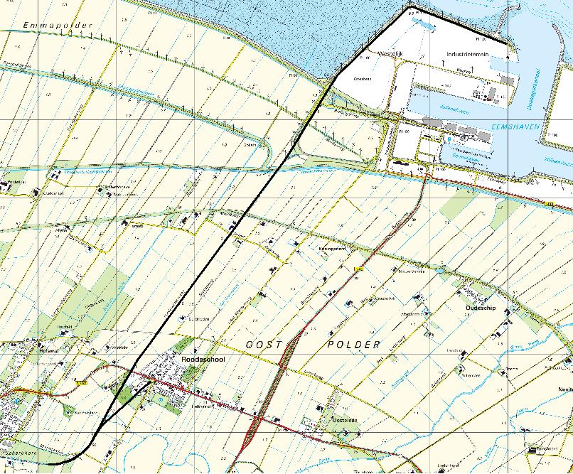 3.1.2 Trajectgegevens Het spoortraject Roodeschool Eemshaven bestaat gedeeltelijk uit bestaand spoor en gedeeltelijk uit geprojecteerd spoor. In tabel 3.