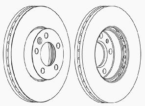 956 Ferodo FCR36A 49,50 met ABS-sensorring vanaf 3, 50 vanaf 3, 50 passend voor Mercedes-Benz Sprinter (906), VW Crafter (E_, F_) met