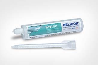 Geltechnologie 2-componenten gel RELICON KH 100 RELICON KH100 is een transparante, verwijderbare, zout water bestendige en flexibele 2-componenten gel op basis van koolwaterstofharsen.