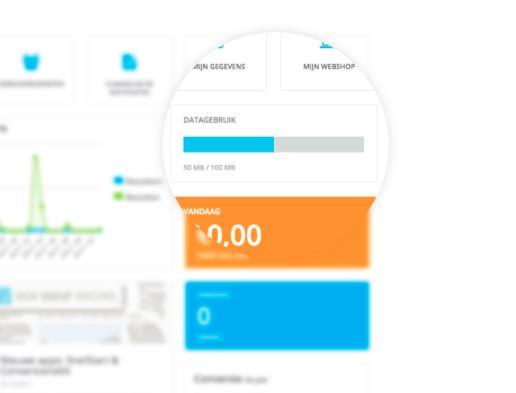 3. Dashboard widget Er geldt een maximaal limiet per webshop voor digitale producten.