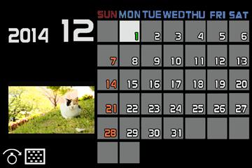 Basisbediening 1 Uw beelden bekijken Beelden bekijken volgens hun opnamedatum "Kalender afspelen" Draai de zoomhendel naar de W-zijde (groothoek) om het kalenderscherm weer te geven 2 Selecteer met
