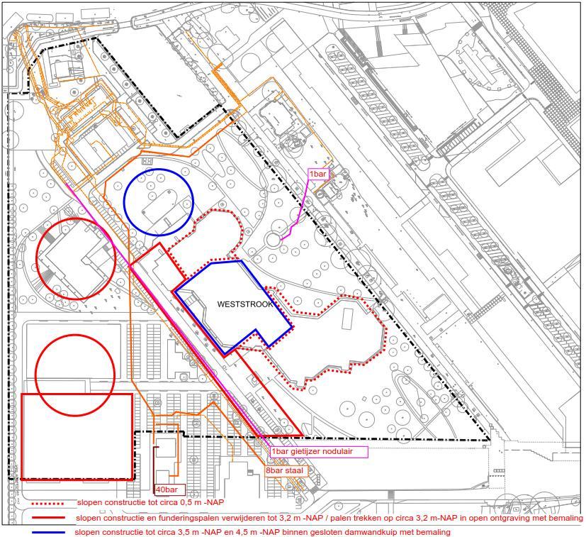 2 Projectomschrijving 2.1 Project Op het terrein zijn verschillende oude funderingen in de grond aanwezig (Figuur 3).