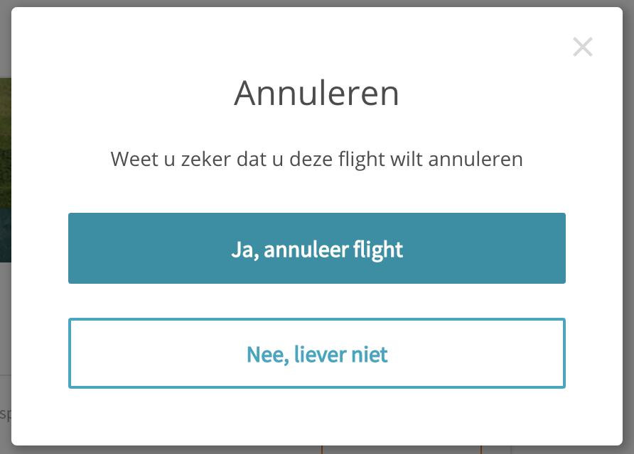 Daarnaast kunt de starttijd annuleren (indien u de hoofdboeker bent) of een andere medespeler uitnodigen via de knop Flight Aanpassen.